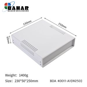 BDA 40011-A1 W250 جعبه فلزی با پانل پلاستیکی