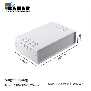 BDA 40009-A1 W170 جعبه فلزی با پانل پلاستیکی