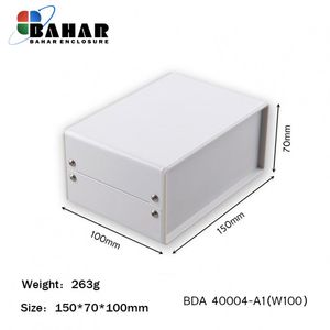 BDA 40004-A1 W100 جعبه فلزی با پانل پلاستیکی