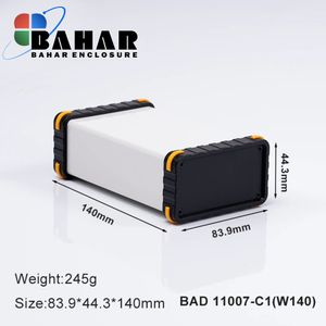 BAD 11007 C1-W140  جعبه آلومینیومی اکسترود پانل پلاستیکی