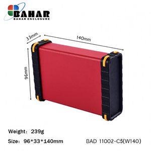 BAD 11002-C5(W140) جعبه آلومینیومی با پانل پلاستیکی