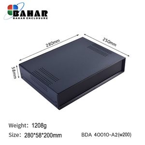 BDA 40010-A2 W200 جعبه فلزی با پانل پلاستیکی