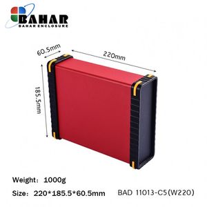 BAD 11013-C5(W220) جعبه آلومینیومی با پانل پلاستیکی