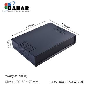 BDA 40012-A2 W170 جعبه فلزی با پانل پلاستیکی