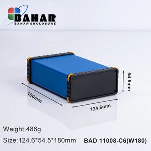 BAD 11008 C6-W180  جعبه آلومینیومی اکسترود پانل پلاستیکی