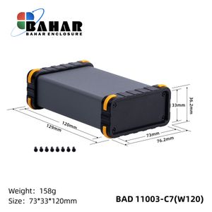 BAD 11003 C7-W120 جعبه آلومینیومی اکسترود پانل پلاستیکی