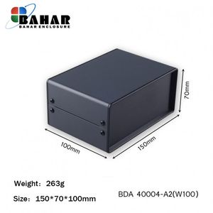 BDA 40004-A2 W100 جعبه فلزی با پانل پلاستیکی
