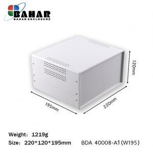 BDA 40008-A1 W195 جعبه فلزی با پانل پلاستیکی