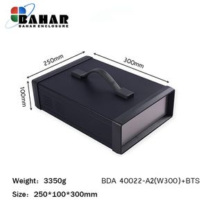 BDA 40022-A2 W300+BTS جعبه فلزی با پانل آلومنیوم ماژول دستگیره دار