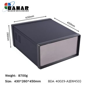 BDA 40029-A2 W450 جعبه فلزی با پانل آلومنیوم ماژول