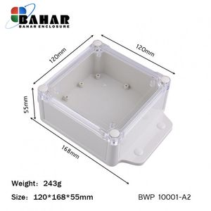 BWP 10001-A2 جعبه پلاستیکی ضد آب گوشواره دار