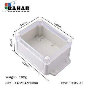 BWP 10015-A2 جعبه پلاستیکی ضد آب گوشواره دار