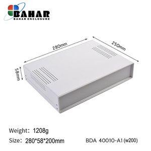BDA 40010-A1 W200 جعبه فلزی با پانل پلاستیکی