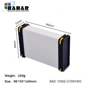 BAD 11002-C1(W140) جعبه آلومینیومی با پانل پلاستیکی