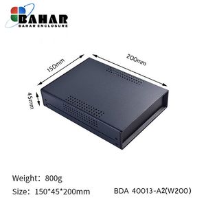 BDA 40013-A2 W200 جعبه فلزی با پانل پلاستیکی