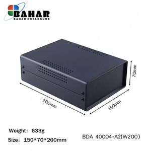 BDA 40004-A2 W200 جعبه فلزی با پانل پلاستیکی