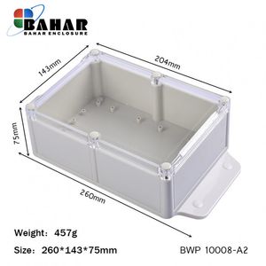 BWP 10008-A2 جعبه پلاستیکی ضد آب گوشواره دار