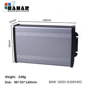 BAW 12001-A1(W140) جعبه آلومینیومی اکسترود پانل پلاستیکی(دیواری)