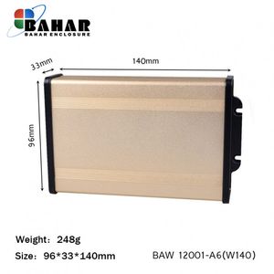 BAW 12001-A6(W140) جعبه آلومینیومی اکسترود پانل پلاستیکی(دیواری)