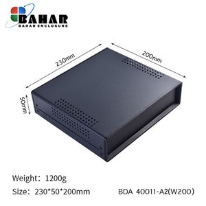 BDA 40011-A2 W200 جعبه فلزی با پانل پلاستیکی