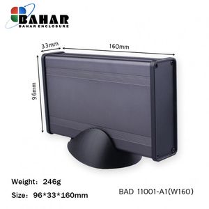 BAD 11001-A1(W160) جعبه آلومینیومی اکسترود پانل پلاستیکی