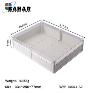 BWP 10603-A2 جعبه تمام پلاستیکی ضدآب گوشواره دار