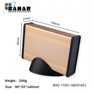 BAD 11001-A6(W140) جعبه آلومینیومی اکسترود پانل پلاستیکی