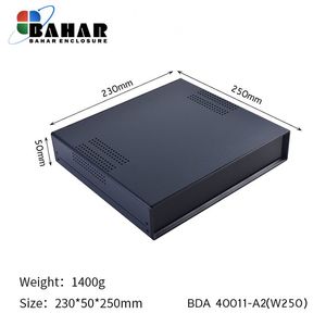 BDA 40011-A2 W250 جعبه فلزی با پانل پلاستیکی