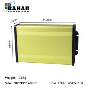 BAW 12001-A5(W140)  جعبه آلومینیومی اکسترود پانل پلاستیکی(دیواری) جعبه آلومینیومی اکسترود پانل پلاستیکی(دیواری)