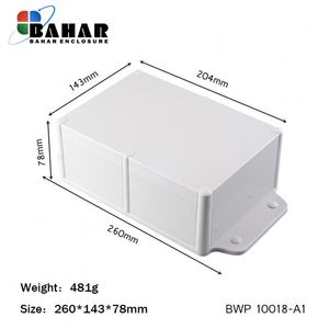 BWP 10018-A1  جعبه پلاستیکی ضد آب گوشواره دار