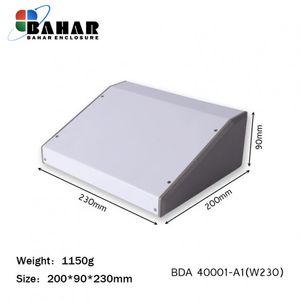 BDA 40001-A1 W230 جعبه فلزی شیبدار پانل پلاستیکی