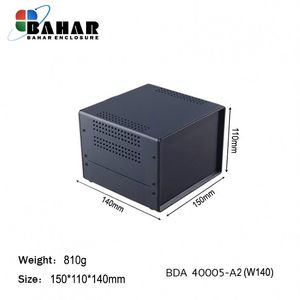 BDA 40005-A2 W140 جعبه فلزی با پانل پلاستیکی