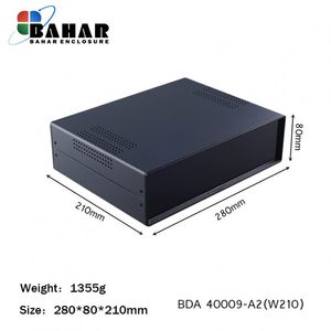 BDA 40009-A2 W210 جعبه فلزی با پانل پلاستیکی