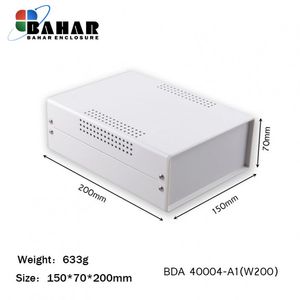 BDA 40004-A1 W200 جعبه فلزی با پانل پلاستیکی