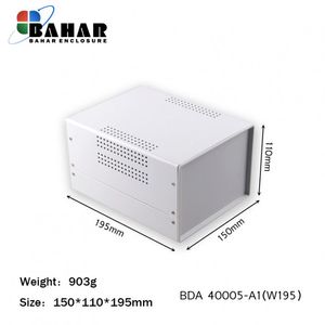 BDA 40005-A1 W195 جعبه فلزی با پانل پلاستیکی
