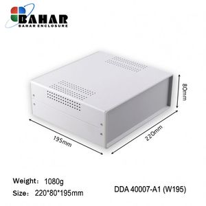 BDA 40007-A1 W195 جعبه فلزی با پانل پلاستیکی