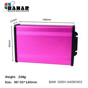 BAW 12001-A4(W140)  جعبه آلومینیومی اکسترود پانل پلاستیکی(دیواری)