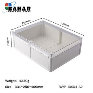 BWP 10604-A2 جعبه تمام پلاستیکی ضدآب گوشواره دار
