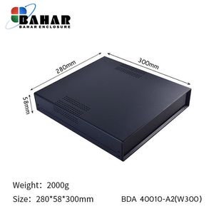 BDA 40010-A2 W300 جعبه فلزی با پانل پلاستیکی