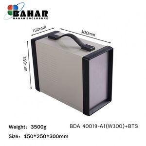 BDA 40019-A1 W300+BTS جعبه فلزی با پانل آلومنیوم ماژول دستگیره دار