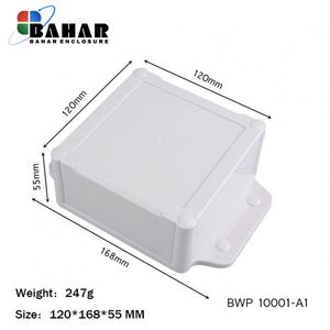 BWP 10001-A1 جعبه پلاستیکی ضد آب گوشواره دار