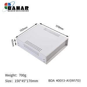 BDA 40013-A1 W170 جعبه فلزی با پانل پلاستیکی