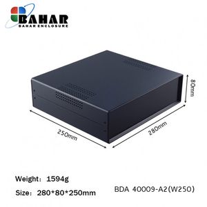 BDA 40009-A2 W250 جعبه فلزی با پانل پلاستیکی