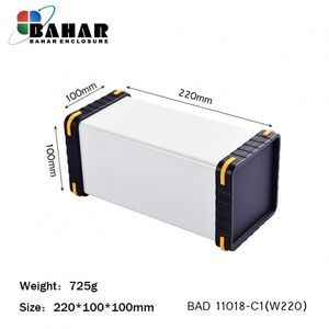 BAD 11018-C1(W220) جعبه آلومینیومی با پانل پلاستیکی