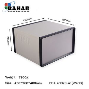 BDA 40029-A1 W400 جعبه فلزی با پانل آلومنیوم ماژول