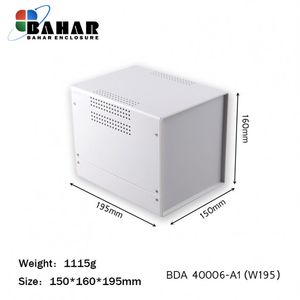 BDA 40006-A1 W195 جعبه فلزی با پانل پلاستیکی