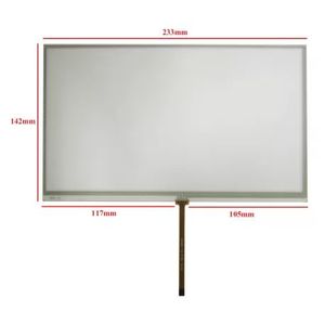 تاچ مقاومتی 10.1 اینچ 4پین-مدل فلت وسط resistive Touch 10.1  -16:9