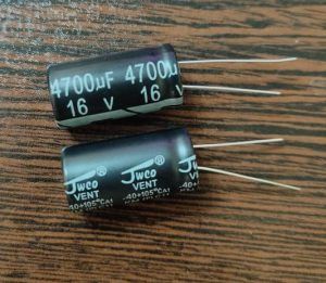 JWCO 16V 4700uF – خازن الکترولیت، 16 ولت، 4700 میکروفاراد