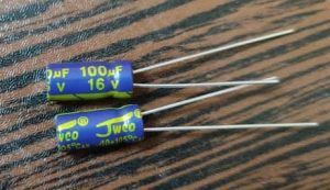 JWCO 16V 100uf – طول عمر فوق العاده بالا