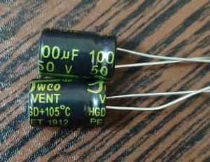 JWCO 50V 100uf – طول عمر بسیار بالا